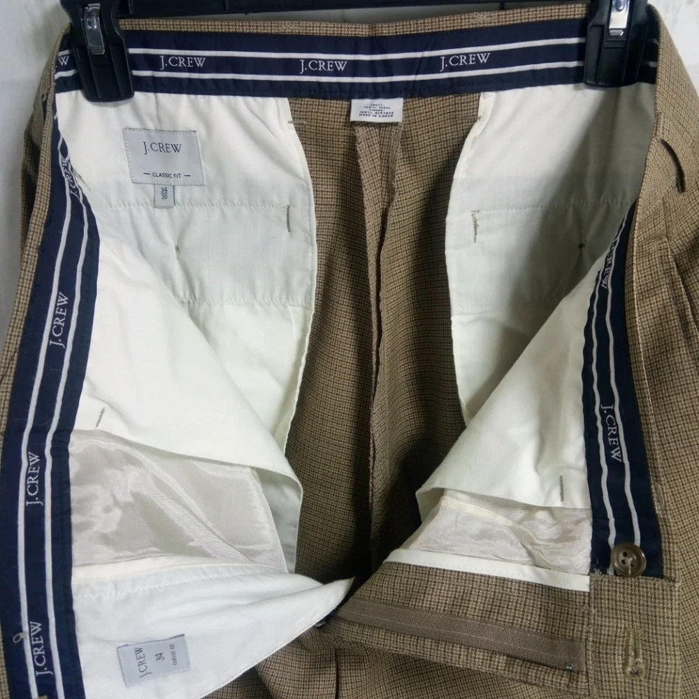 J Crew Classic Fit Dress Pants 34W